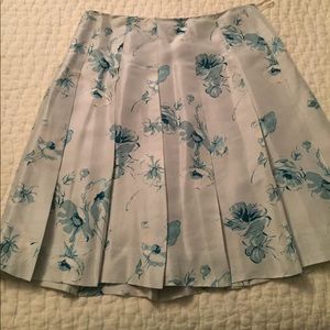 Banana Republic silk floral skirt